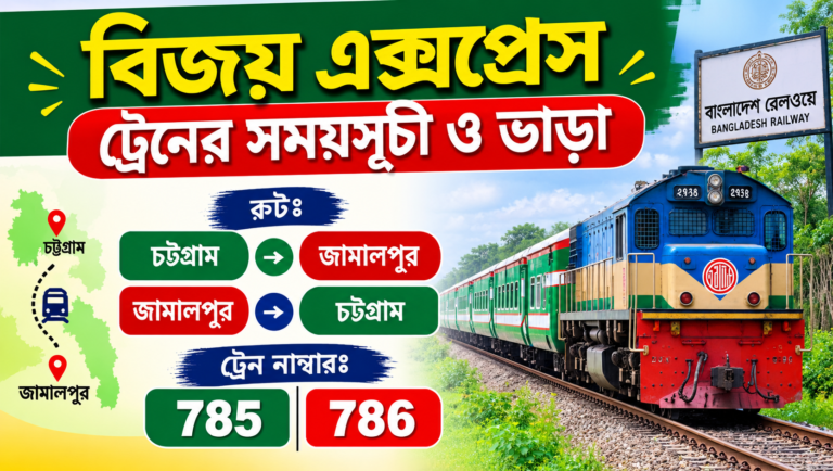 বিজয় এক্সপ্রেস ট্রেনের সময়সূচী ও ভাড়া